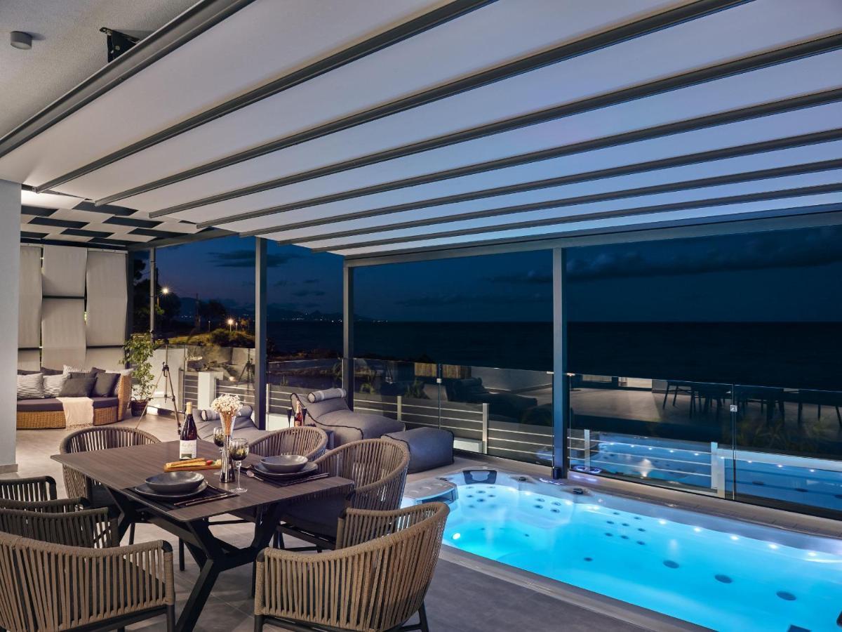 Blue View Villa - Coastal Elegance With Swim Spa, By Zantewize Alykanas  Dış mekan fotoğraf